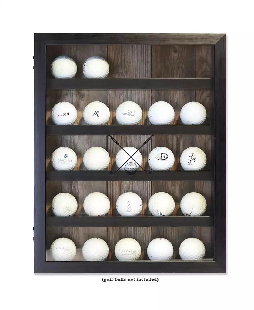 商品Lawrence Frames|Golf Ball Shadow Box Display Case - Holds 25 Logo Balls, 11" x 14",价格¥451,第1张图片