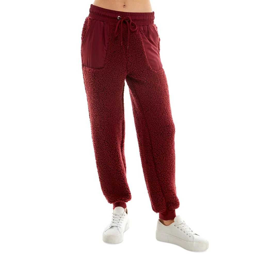 商品Planet Gold|Juniors' High-Rise Sherpa Jogger Pants,价格¥43,第1张图片