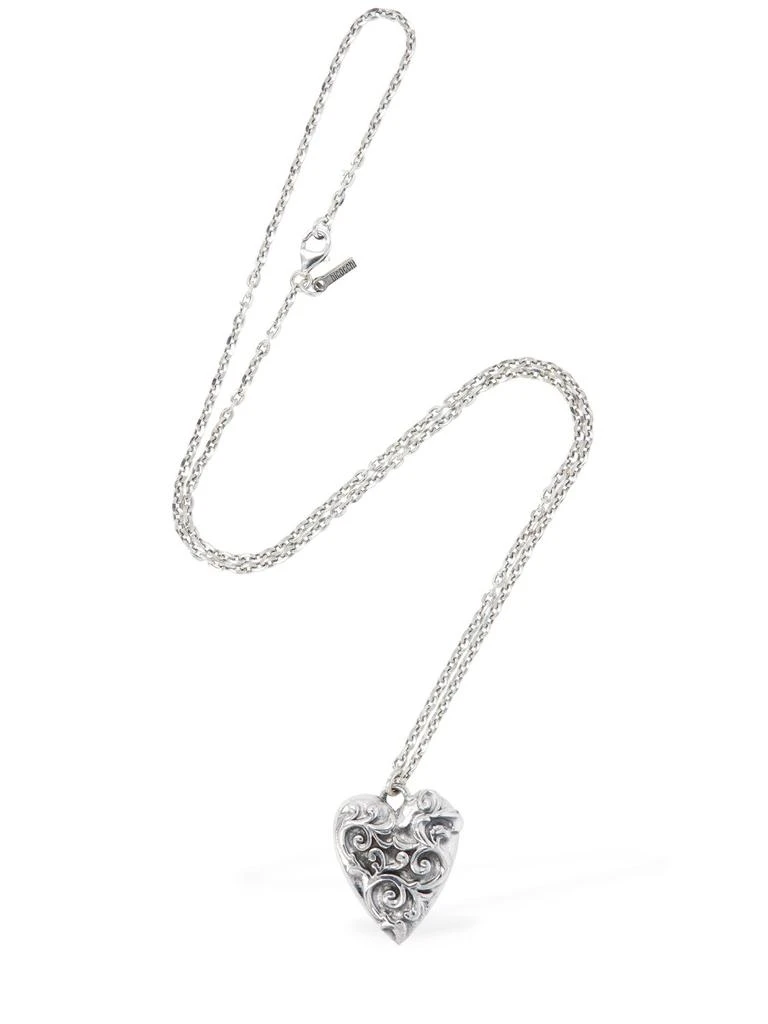 商品Emanuele Bicocchi|Large Arabesque Heart Charm Necklace,价格¥1431,第2张图片详细描述