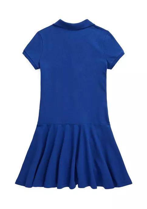 商品Ralph Lauren|Girls 7-16 Stretch Piqué Polo Dress,价格¥438,第4张图片详细描述