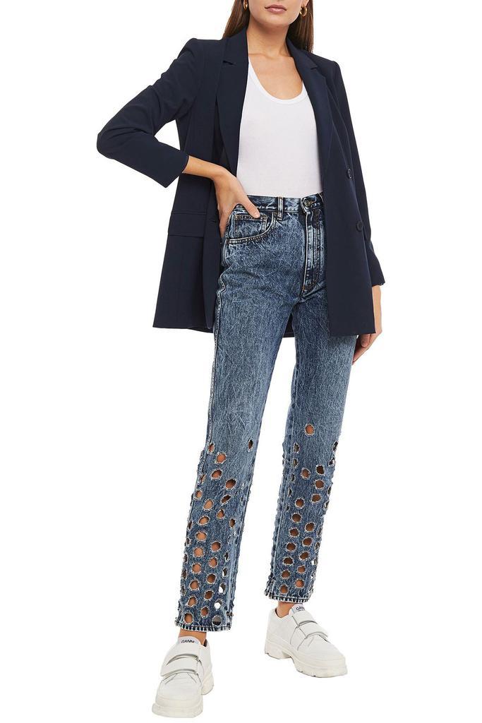 商品MAISON MARGIELA|Distressed high-rise straight-leg jeans,价格¥1611,第4张图片详细描述