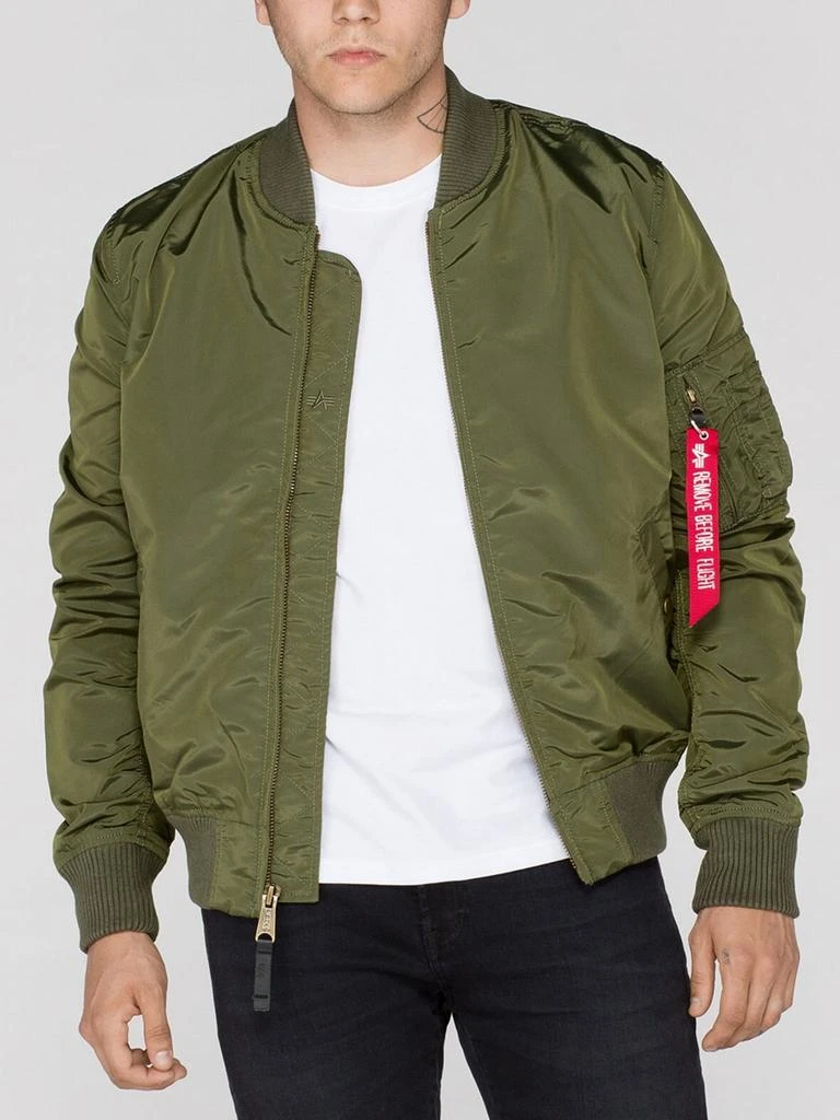 商品Alpha Industries|Ma1 tt dark green shell bomber jacket,价格¥1909,第2张图片详细描述