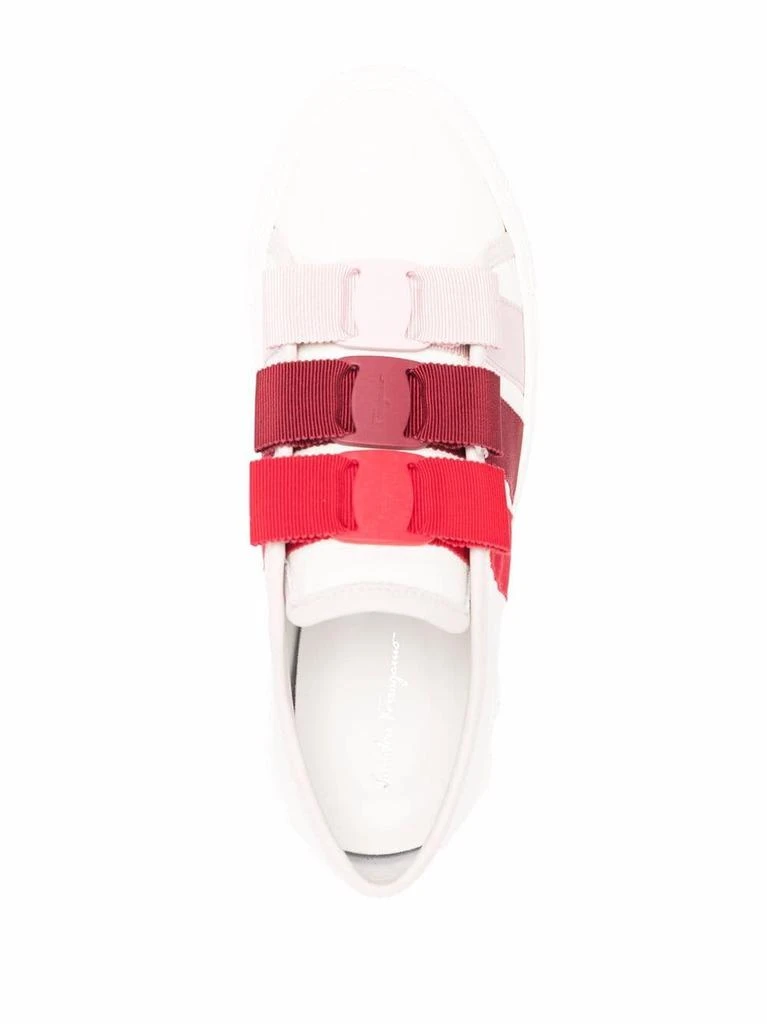 商品Salvatore Ferragamo|SALVATORE FERRAGAMO - Vara Leather Sneakers,价格¥6022,第4张图片详细描述