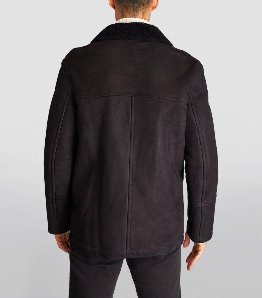 商品Yves Salomon|Sheepskin Double-Breasted Coat,价格¥24322,第6张图片详细描述