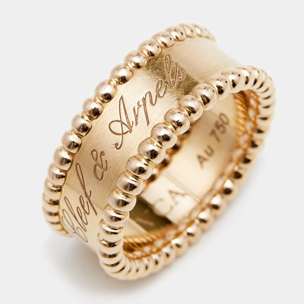 商品[二手商品] Van Cleef & Arpels|Van Cleef & Arpels Perlee Signature 18K Rose Gold Band Ring Size 51,价格¥10549,第3张图片详细描述