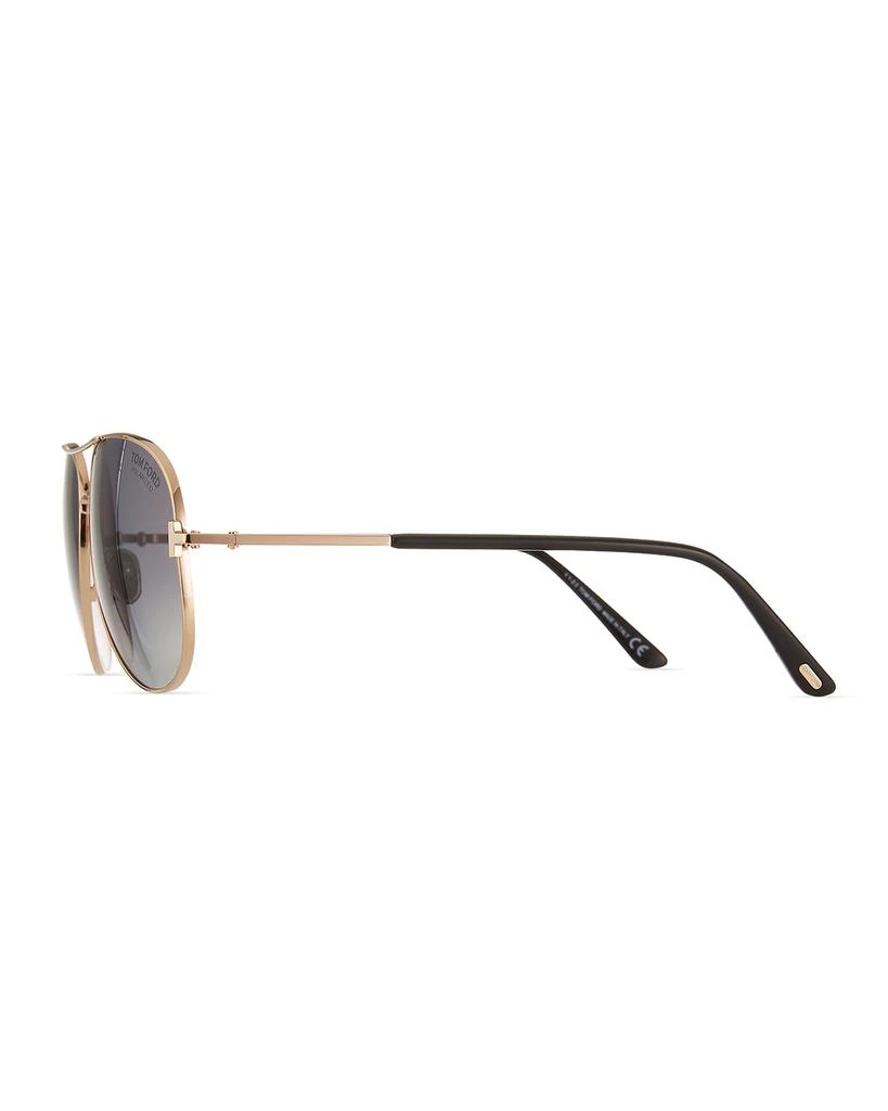 商品Tom Ford|Clark Metal Aviator Sunglasses, Gray,价格¥3717,第3张图片详细描述