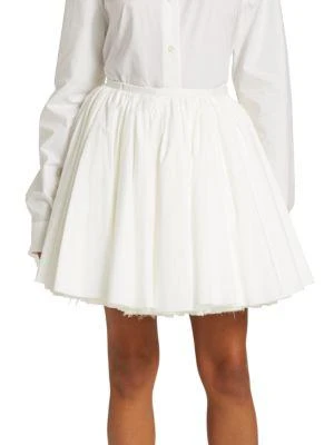 商品Khaite|Jorja Layered Full Mini Skirt,价格¥7352,第1张图片