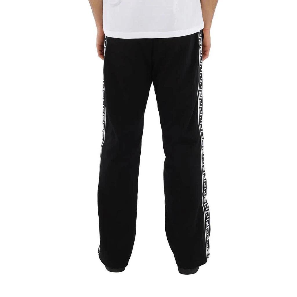 商品Versace|Men's Black Embroidered-logo Track Pants,价格¥2487,第3张图片详细描述