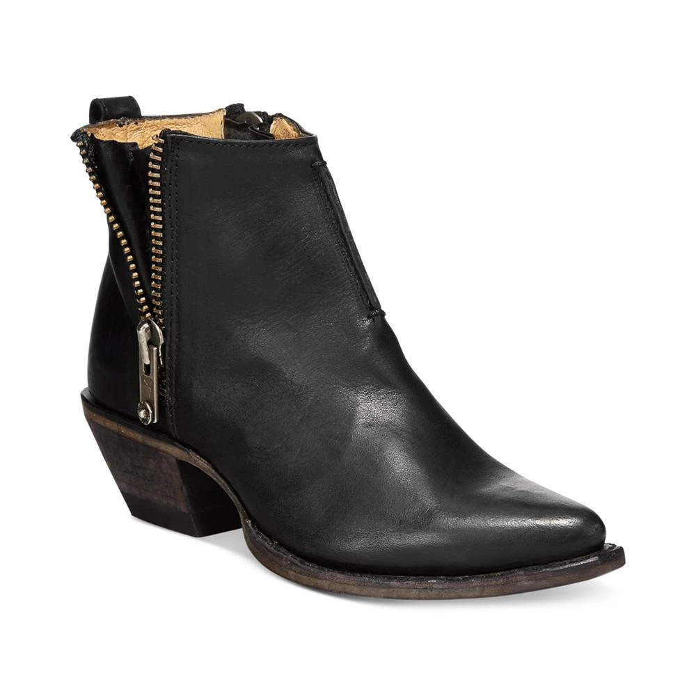 商品Frye|Sacha  Side Zip Moto Leather Booties,价格¥2228,第1张图片