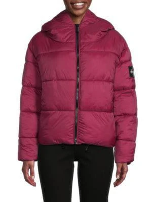 商品Calvin Klein|Boxy Hooded Puffer Jacket,价格¥587,第1张图片