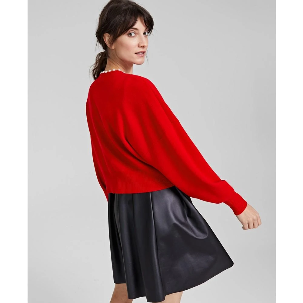 商品Charter Club|Women's Pearl Cashmere Cardigan, Created for Macy's,价格¥268,第2张图片详细描述