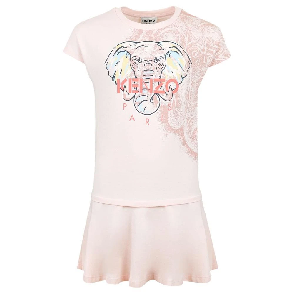 商品Kenzo|Pink Elephant Cotton Dress,价格¥413,第1张图片