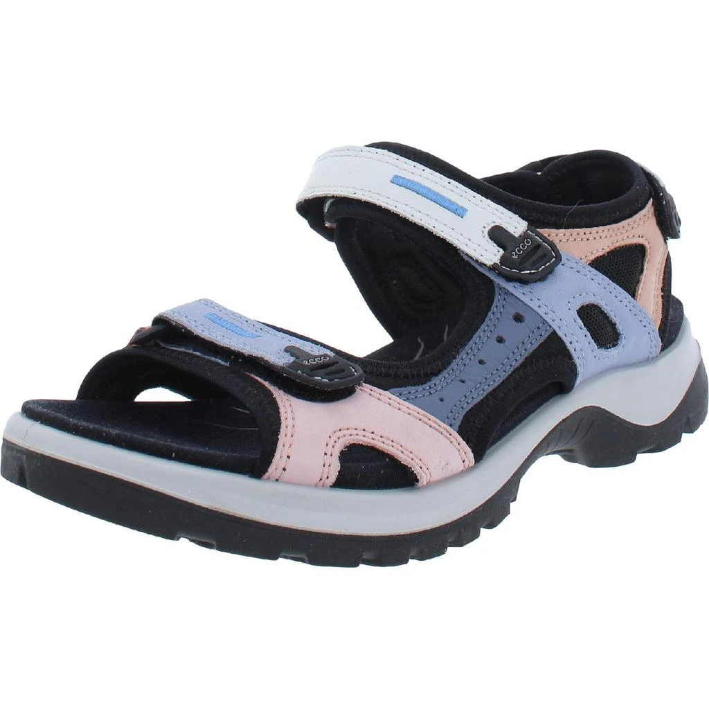 商品ECCO|ECCO Womens OffRoad Leather Ankle Strap Wedge Sandals,价格¥605,第1张图片