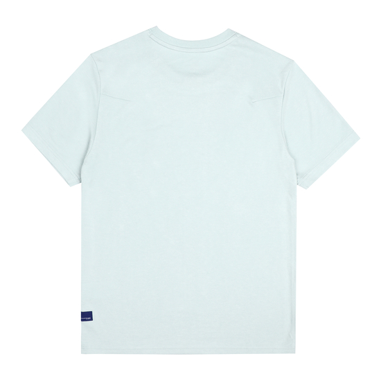 【享贝家】DESCENTE 迪桑特 线条纹标短袖T恤 SM323UTS76-USBL 浅蓝色（现采购商品，下单后12天内发货）商品第2张图片规格展示