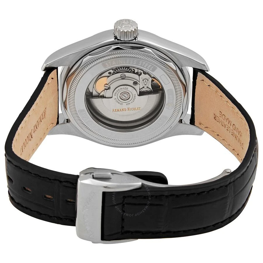 商品Armand Nicolet|MH2 Moonphase Automatic Black Dial Men's Watch A640L-NR-P840NR2,价格¥5875,第3张图片详细描述