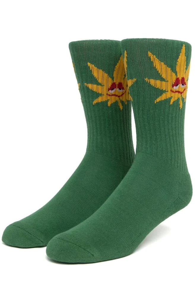 商品HUF|Green Buddy Spotlight Socks - Green,价格¥50,第1张图片