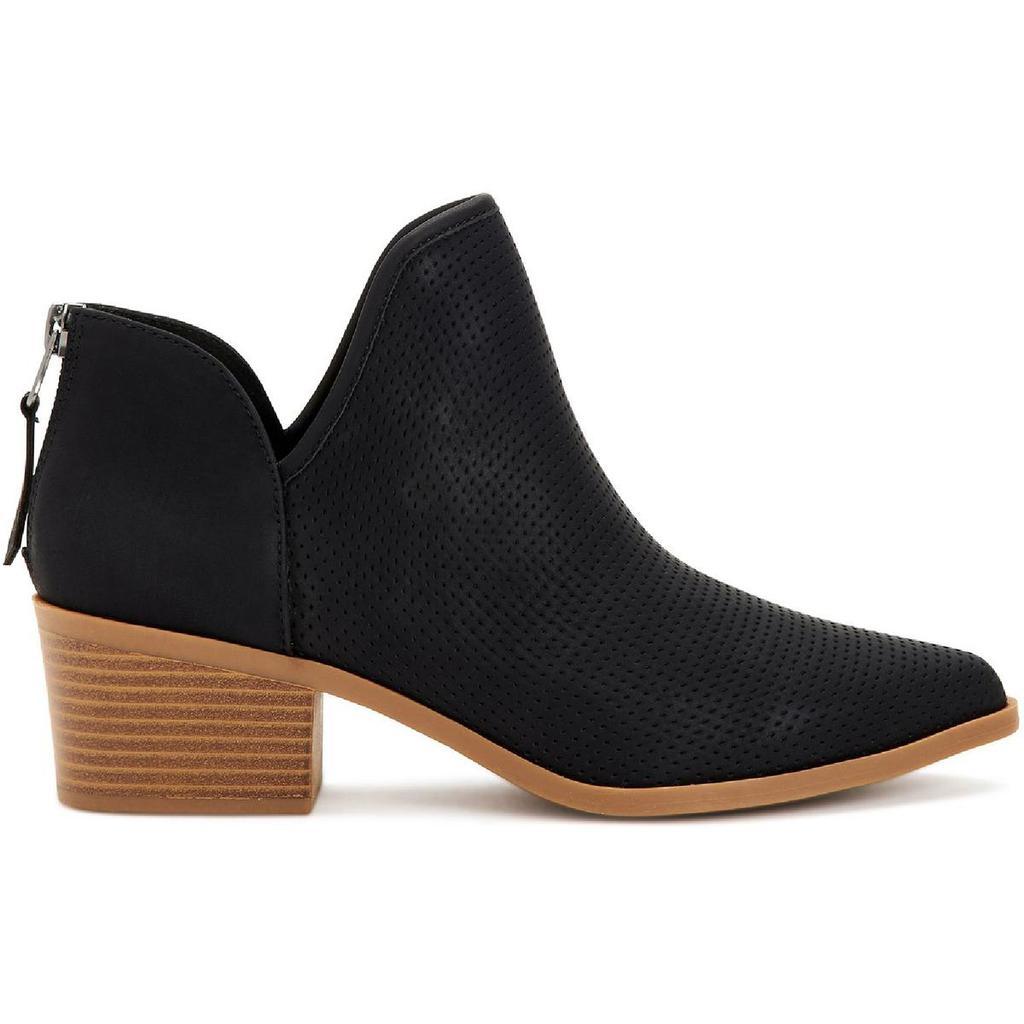 商品Style & Co|Style & Co. Womens Vincie Faux Leather Perforated Ankle Boots,价格¥119,第4张图片详细描述