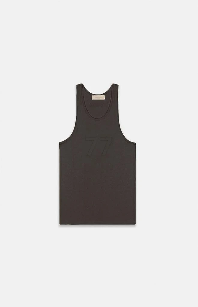 商品Essentials|Off Black Waffle Knit Tank Top,价格¥247,第1张图片