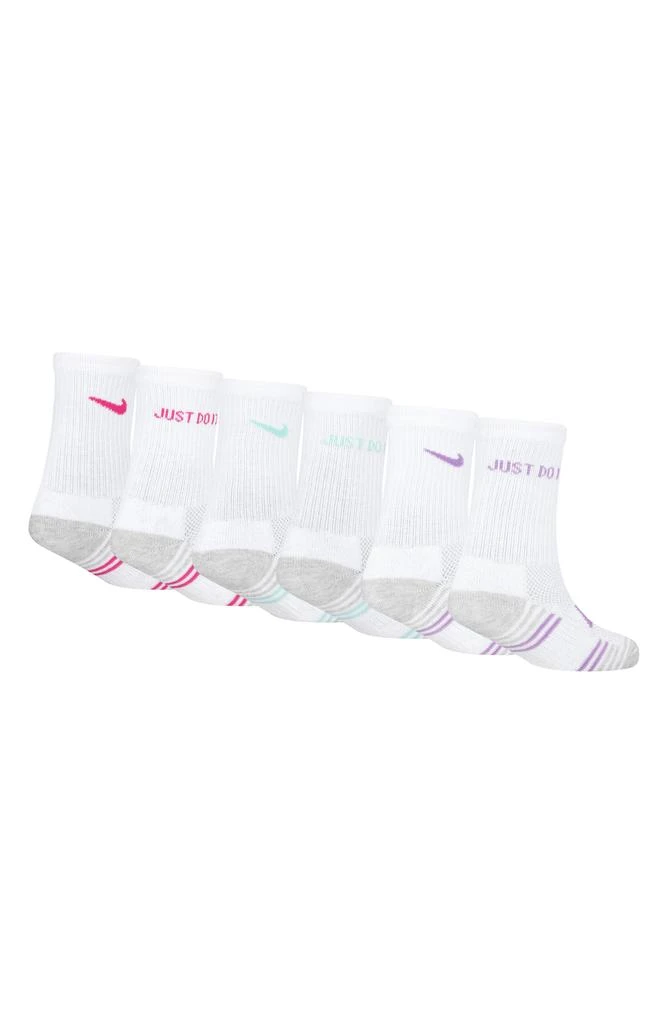 商品NIKE|Kids' 6-Pack Crew Socks (Little Kid) ,价格¥76,第2张图片详细描述