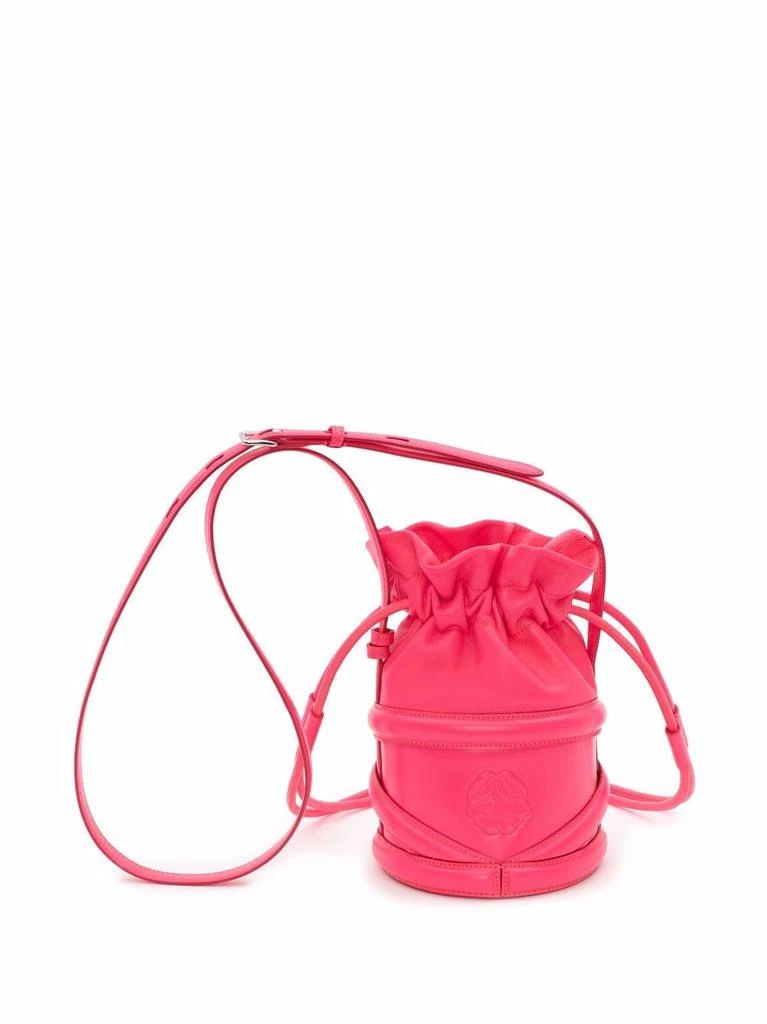 商品Alexander McQueen|ALEXANDER MCQUEEN - The Curve Soft Leather Bucket Bag,价格¥10675,第2张图片详细描述