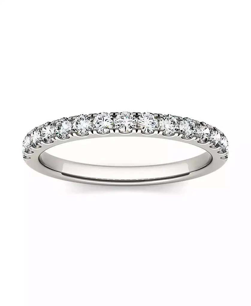 商品Charles & Colvard|Moissanite Wedding Band (3/8 ct. t.w. Diamond Equivalent) in 14k White or Yellow Gold,价格¥4039,第4张图片详细描述