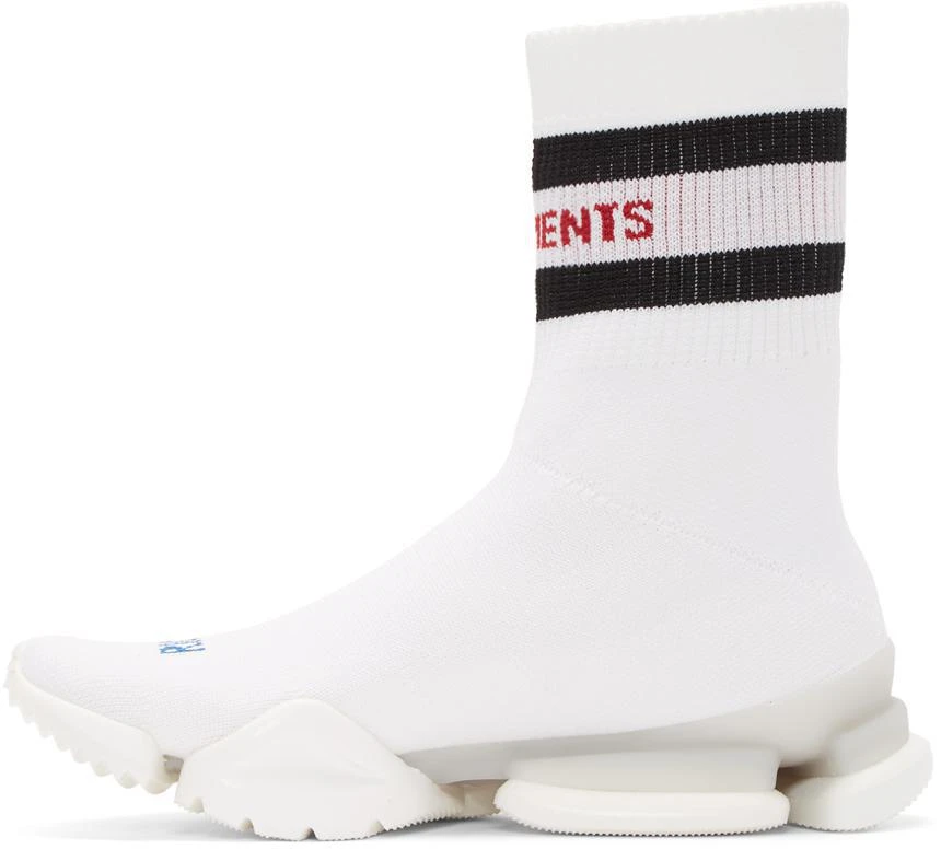 商品Vetements|White Reebok Edition Sock Pump High-Top Sneakers,价格¥1987,第3张图片详细描述