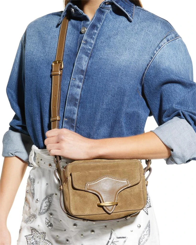 商品Isabel Marant|Wasy Zip Suede Camera Crossbody Bag,价格¥4554,第2张图片详细描述