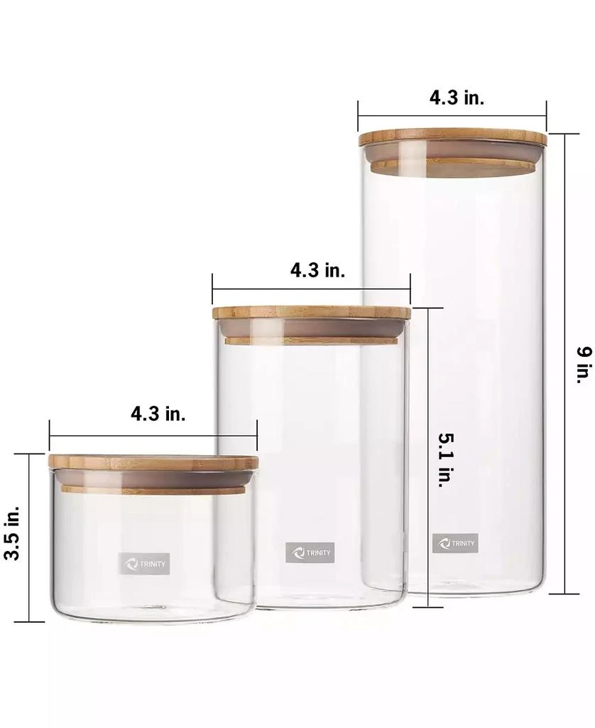 商品TRINITY|Glass Canister Set,价格¥582,第5张图片详细描述