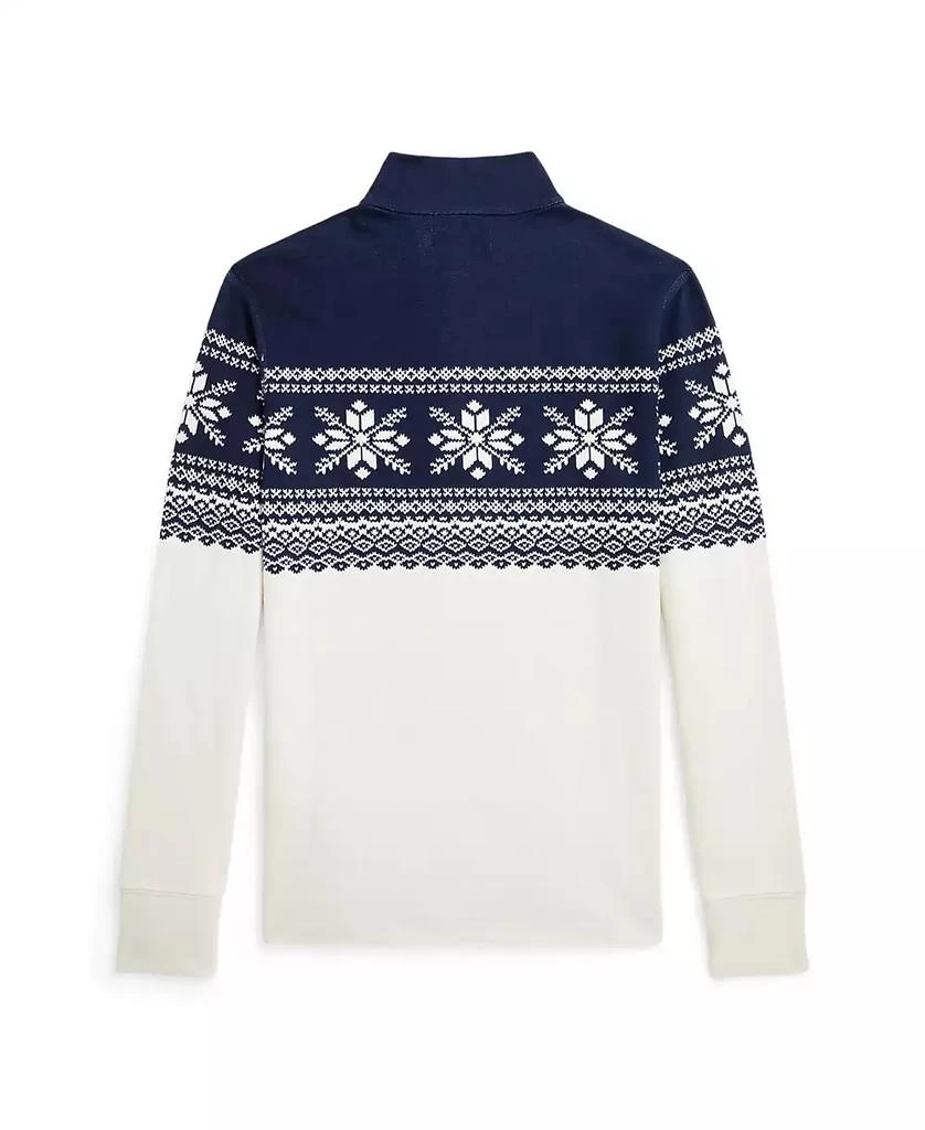 商品Ralph Lauren|Big Boys Snowflake Double-Knit Pullover Sweatshirt,价格¥425,第4张图片详细描述