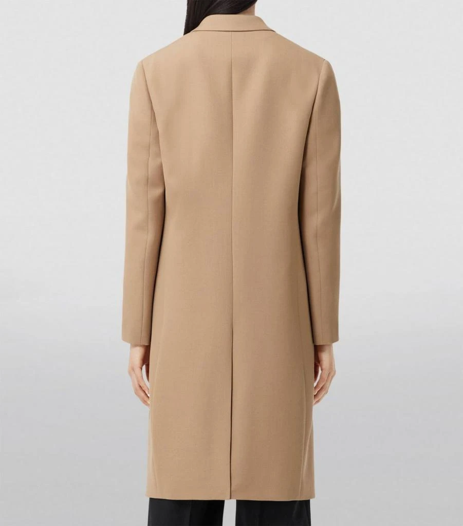 商品Burberry|Wool-Blend Single-Breasted Coat,价格¥21301,第4张图片详细描述