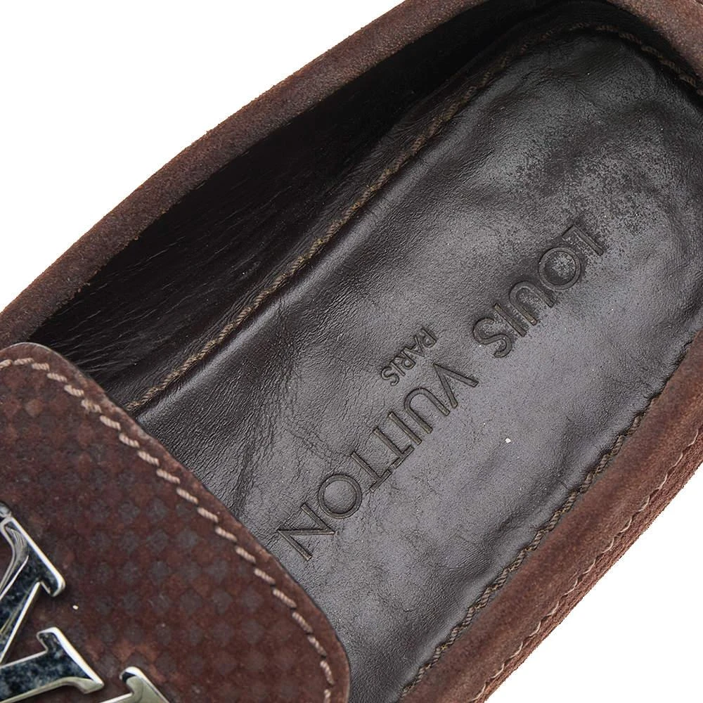 Louis Vuitton Brown Monte Carlo Suede Slip on Loafers Size 40 商品