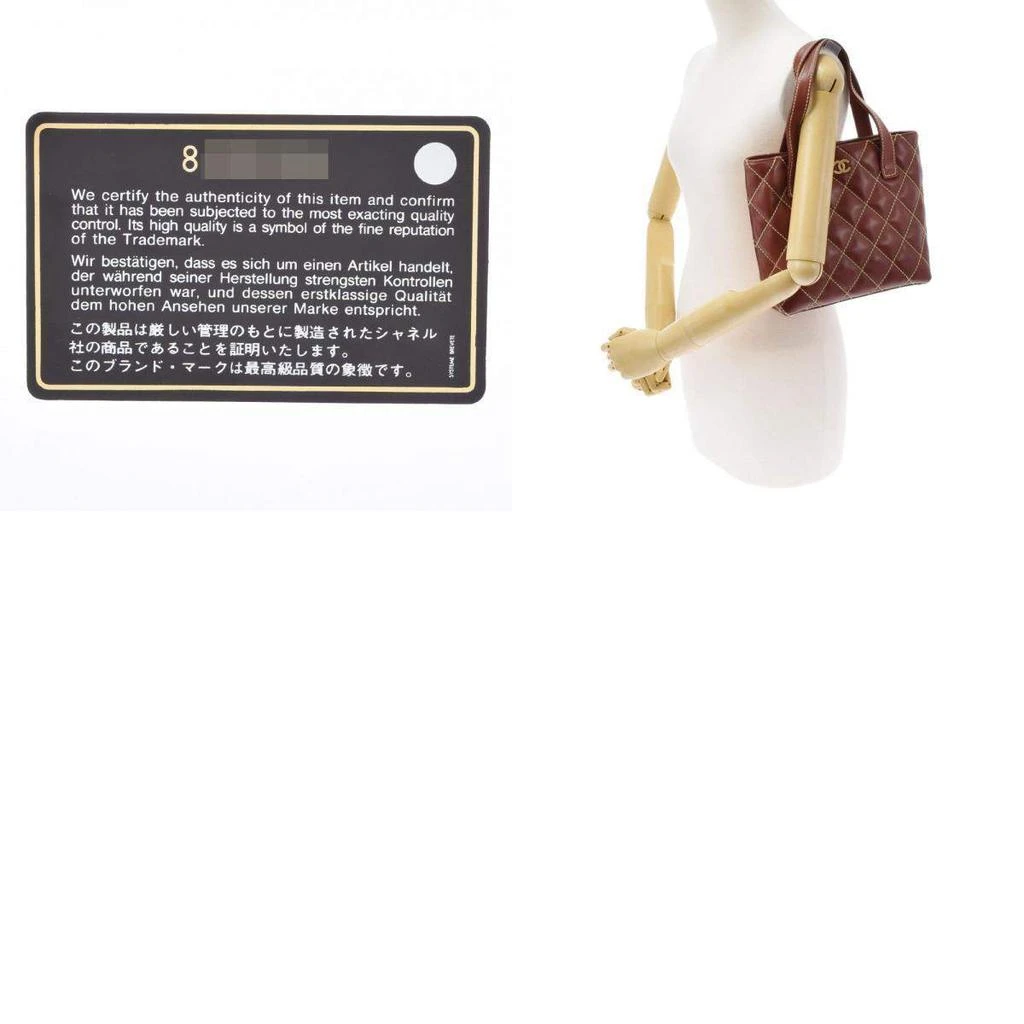 商品[二手商品] Chanel|Chanel Brown Leather Wild Stitch Tote Bag,价格¥11755,第5张图片详细描述