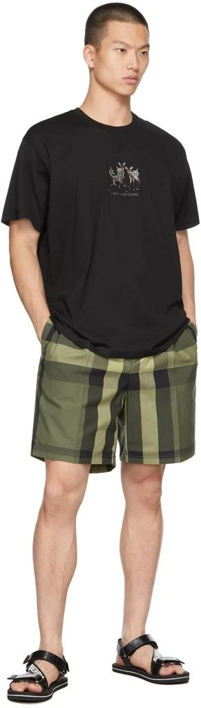 商品Burberry|黑色 Embroidered Deer Oversized T 恤,价格¥5009,第4张图片详细描述