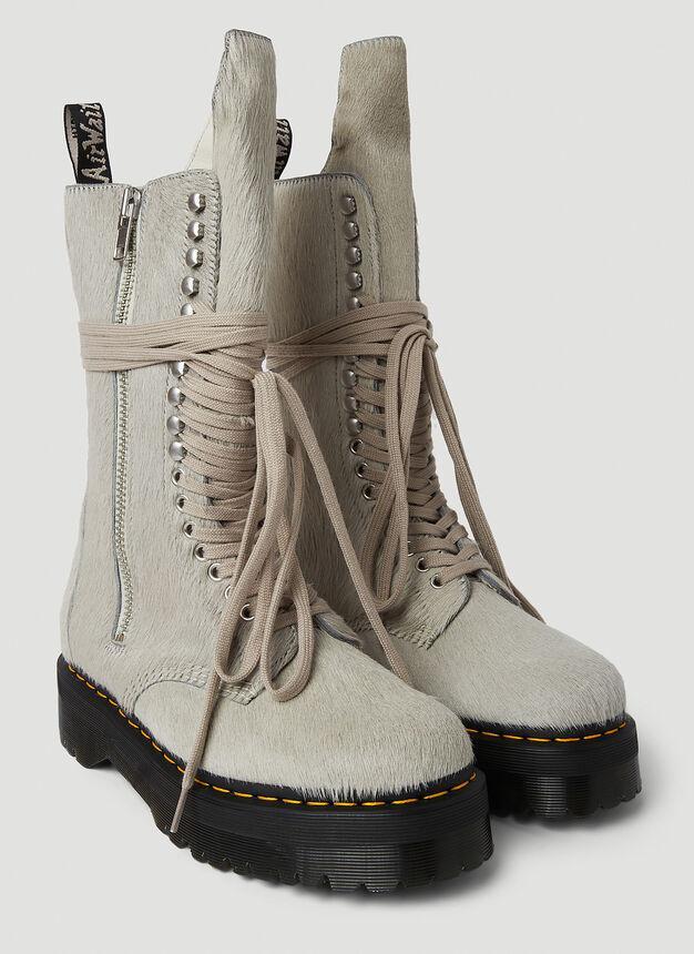商品Rick Owens|Quad Sole Boots in Grey,价格¥5331,第4张图片详细描述