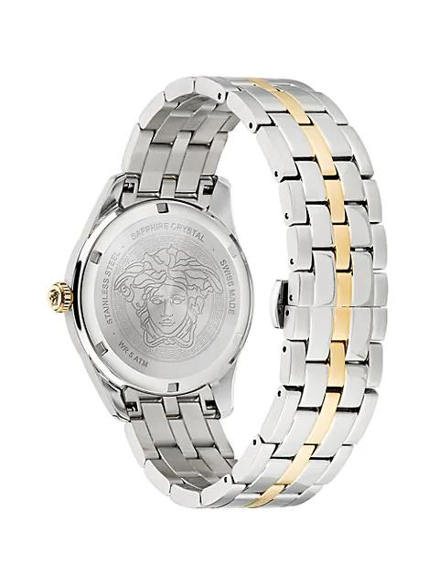 Greca Logo Two-Tone Stainless Steel Bracelet Watch商品第3张图片规格展示
