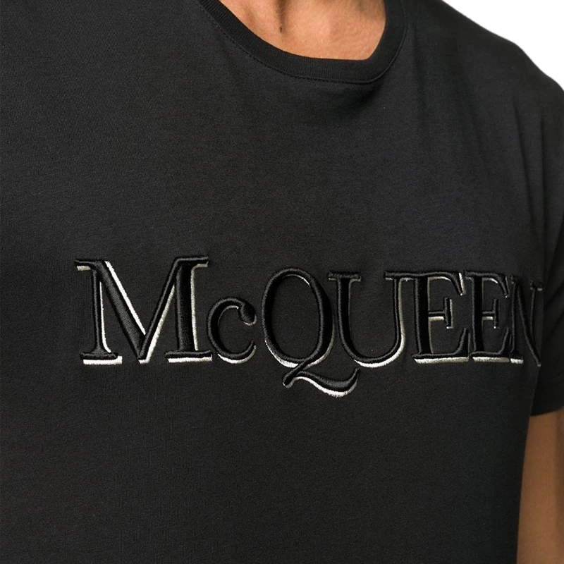 ALEXANDER MCQUEEN 亚历山大·麦昆 男士黑色棉质T恤 649876-QQZ56-0901 商品