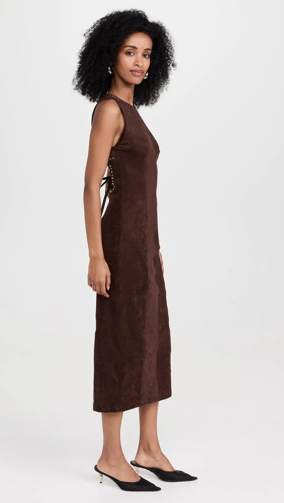 商品The Wolf Gang|Mecca Stud Midi Dress,价格¥839,第3张图片详细描述