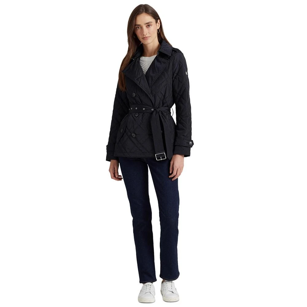 商品Ralph Lauren|Women's Belted Double-Breasted Quilted Coat, Created for Macy's,价格¥1495,第5张图片详细描述