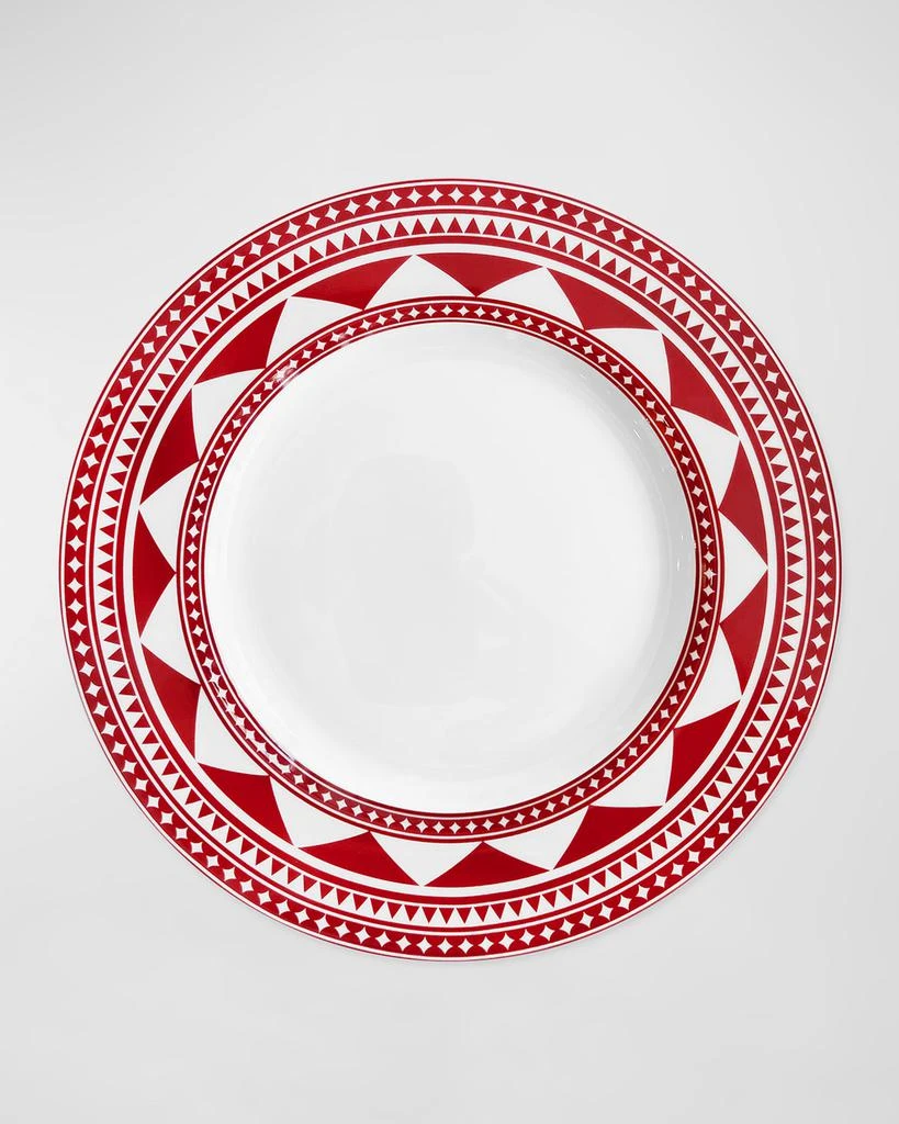 商品Caskata|Fez Rimmed Crimson Dinner Plates - Set of 4,价格¥1235,第1张图片