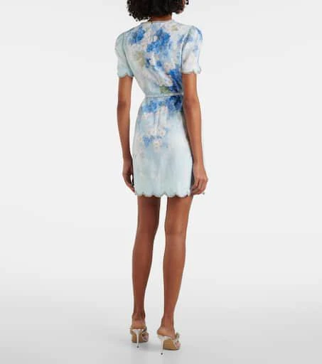 商品Zimmermann|Crush花卉亚麻迷你连衣裙,价格¥7534,第3张图片详细描述