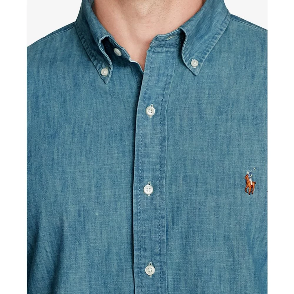 商品Ralph Lauren|Men's Long Sleeve Classic-Fit Chambray Shirt,价格¥937,第3张图片详细描述