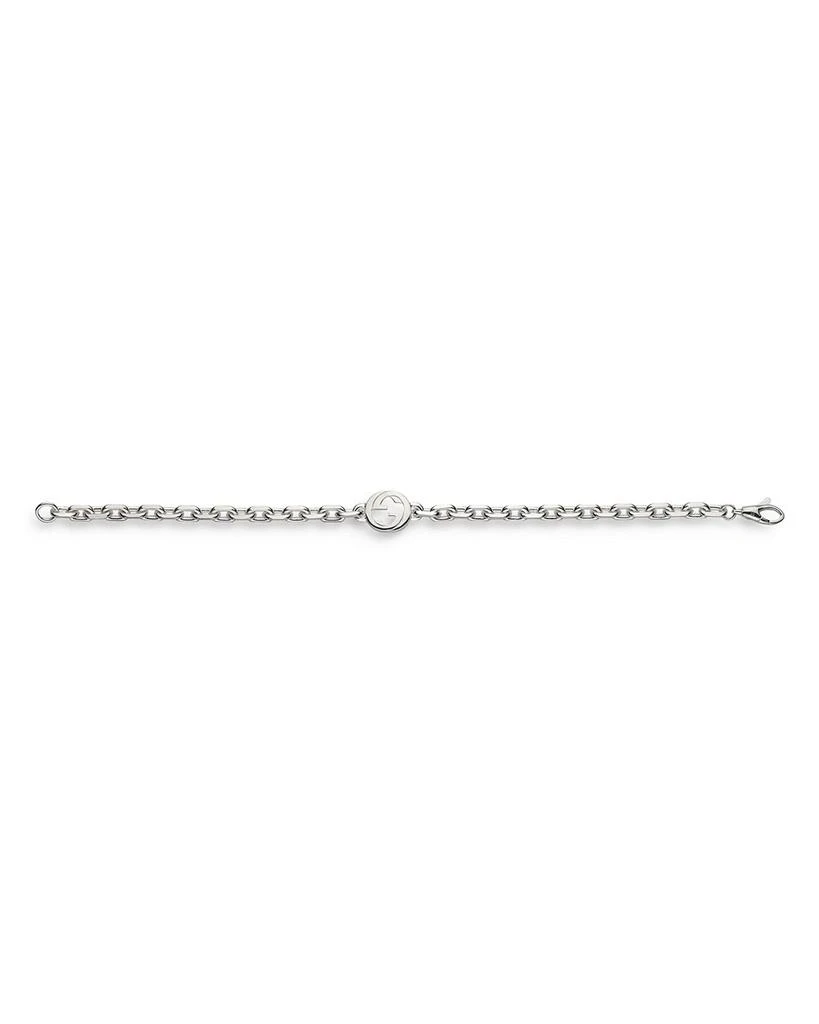 Sterling Silver Interlocking G Pendant Link Bracelet 商品