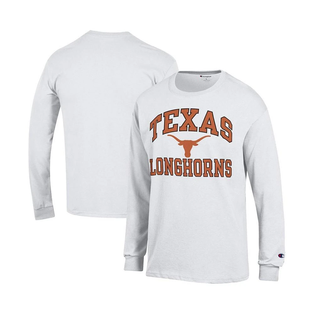 商品CHAMPION|Men's White Texas Longhorns High Motor Long Sleeve T-shirt,价格¥236,第1张图片