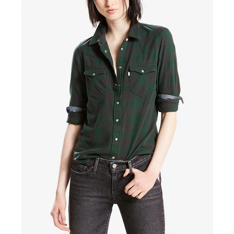 商品Levi's|® Cotton Vintage Plaid Western Shirt,价格¥119,第3张图片详细描述