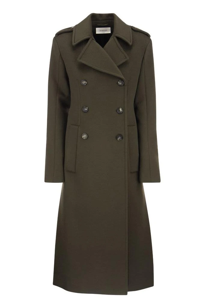 商品Max Mara|SPORTMAX CACO - Double-breasted wool coat,价格¥3076,第1张图片