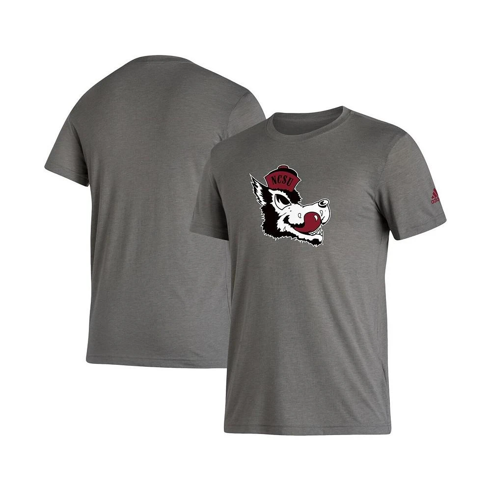 商品Adidas|Men's Gray NC State Wolfpack Basics Heritage Tri-Blend T-shirt,价格¥190,第1张图片