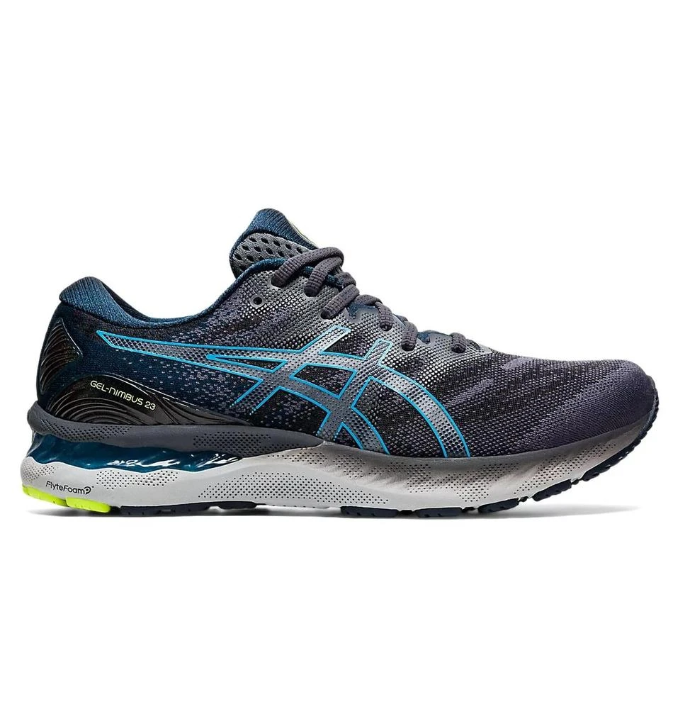 商品Asics|Men's Gel Nimbus 23 Running Shoes - D/medium Width In Carrier Grey/digital Aqua,价格¥878,第1张图片