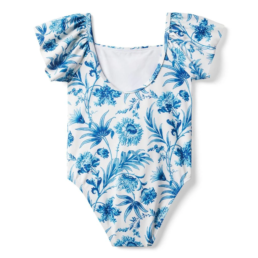 商品Janie and Jack|Floral One-Piece Swim (Toddler/Little Kids/Big Kids),价格¥363,第2张图片详细描述