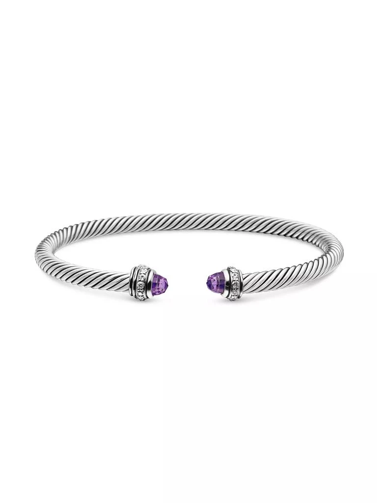 商品David Yurman|Cable Classics Color Bracelet with Pavé Diamonds,价格¥5185,第3张图片详细描述