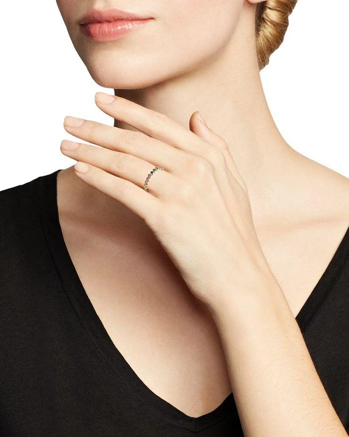 商品Bloomingdale's|Multicolor Sapphire Band in 14K Yellow Gold - 100% Exclusive,价格¥7475,第2张图片详细描述